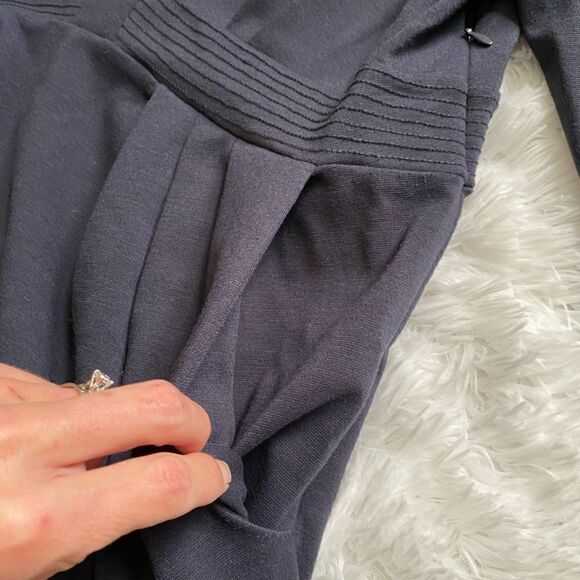 To The Max Ponte Dress Ink Blue New Pockets Womens Size XL - Picture 7 of 13